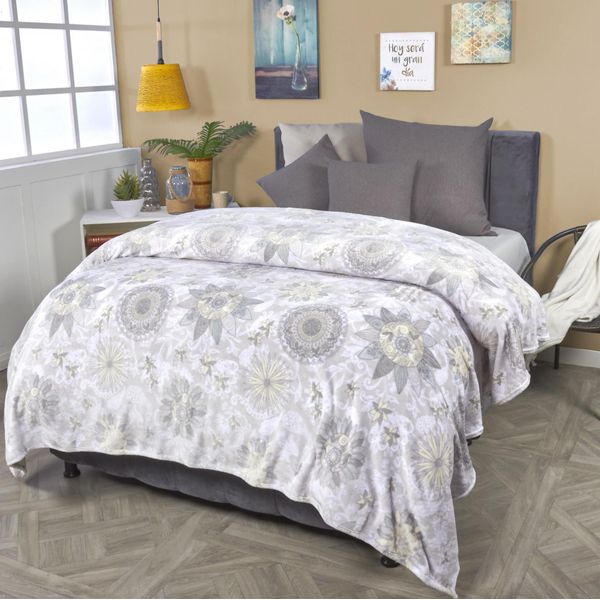 Cobija flannel estampada girasol - almacenesbrissa