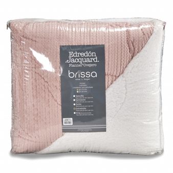 Edredon-jacquard-flannel-rosa-plata