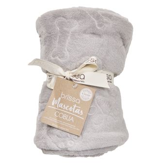COBIJA-MASCOTAS-FLANNEL-EMBOZADA-110-140-HUESITOS-GRIS-CLAR