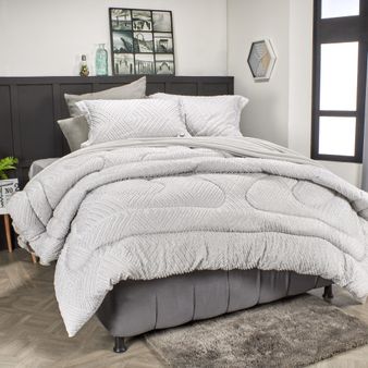 EDREDON-JACQUARD-ROMBOS-GRIS-NIEVE-BR