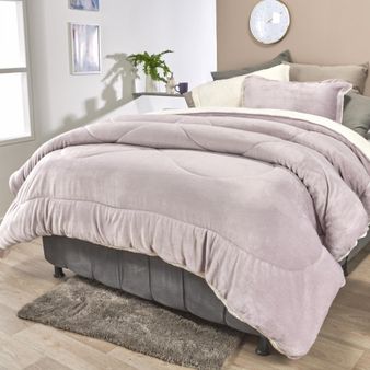 EDREDON-FLANNEL-OVEJERO-EXTRA-DOBLE-MALVA-GRIS