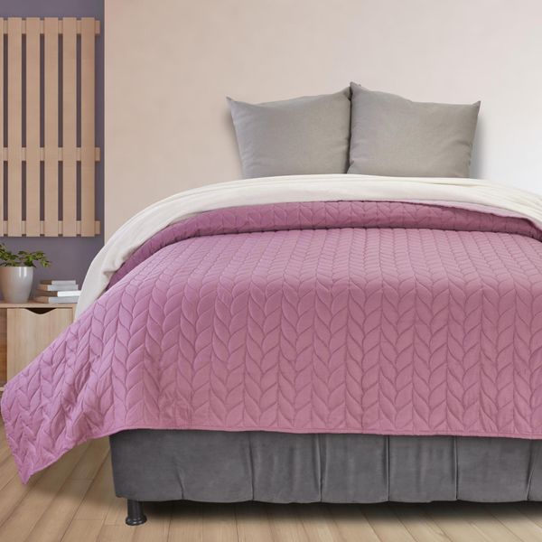 CUBRELECHO-SIN-FUNDAS-BICOLOR-MICROFIBRA-EXTRADOBLE-ROSADO