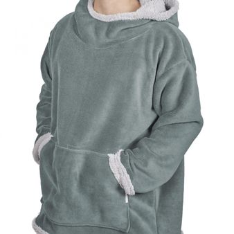 BUZO-POLAR-FLANNEL-OVEJERO-S-M-VERDE-EUCALIPTO