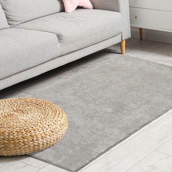 TAPETE-SUAVE-FOIL-ORO-80X150CM-ROCCO-GRIS-BR
