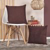 SETx2-COJINES-RELIEVE-JACQUARD-43x43-VINOTINTO