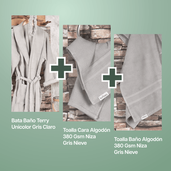 Combo-Bata-Baño-Terry-L-XL-mas-Toalla-baño-mas-Toalla-de-cara-niza-gris