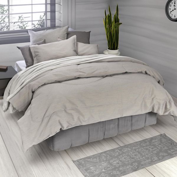 EDREDON-DECO-CHENILLE-EXTRADOBLE-BEIGE-MARFIL