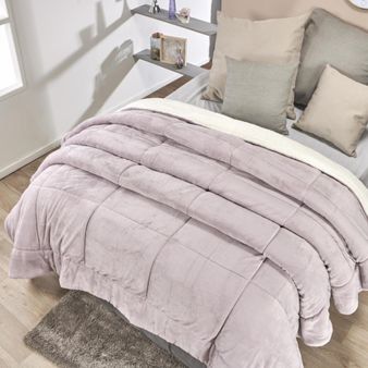 Cobija-flannel-ovejero--malva-gris
