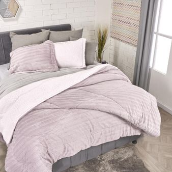 Edredon-flannel-jacquard-ovejero-malva-gris